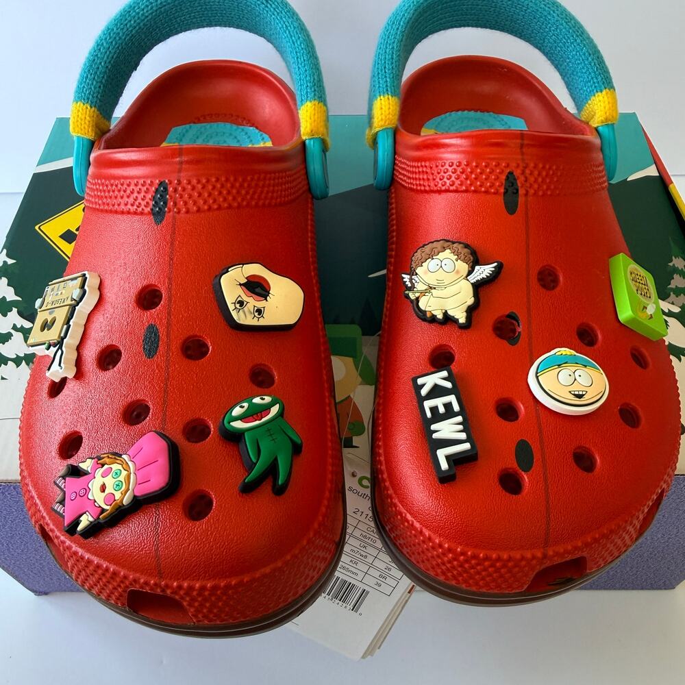 Crocs South Park Cartman Classic Clog | Red Multi Unisex M8 / W10 / EU 41-42 NIB
